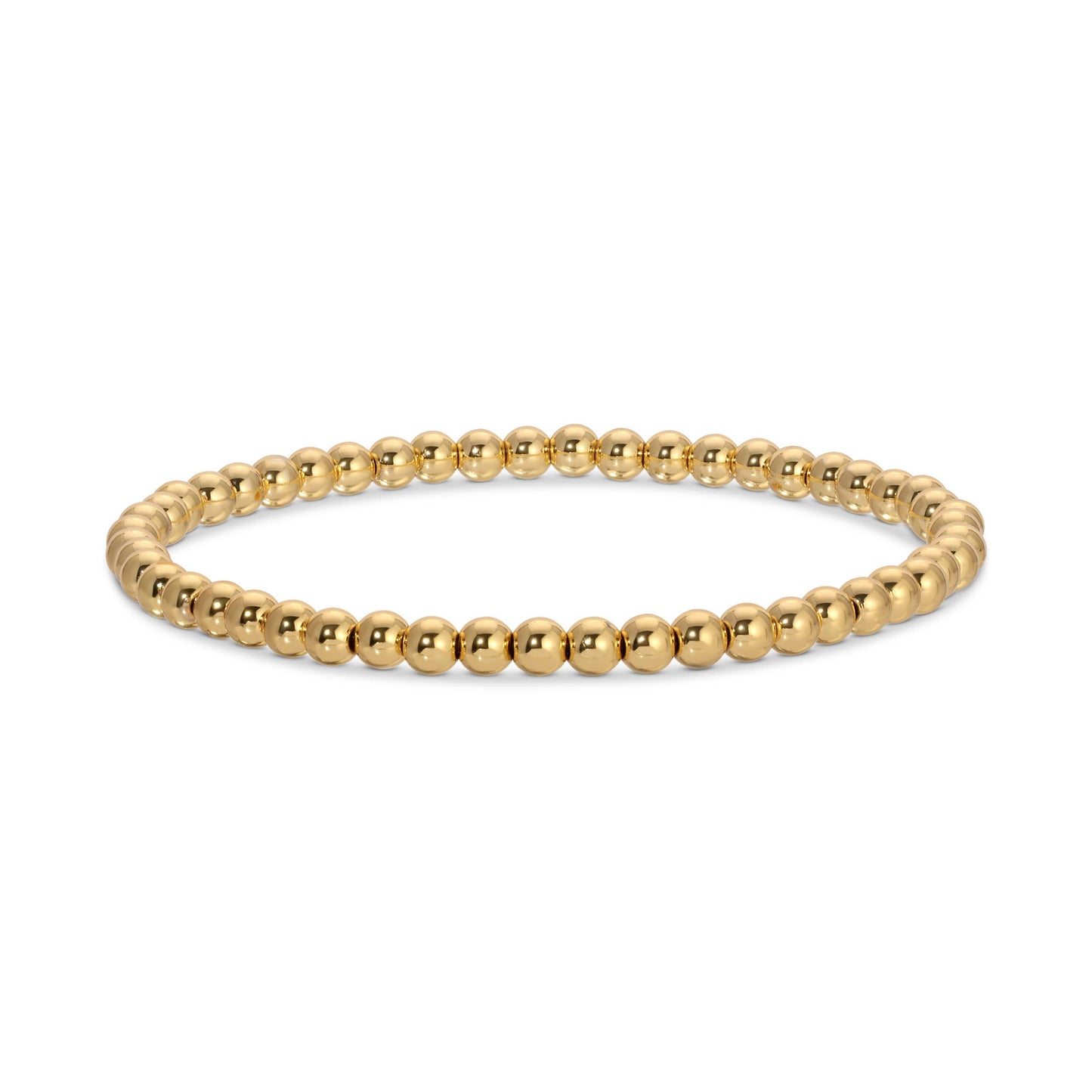 Gold Plated Bead Stretch Bracelet