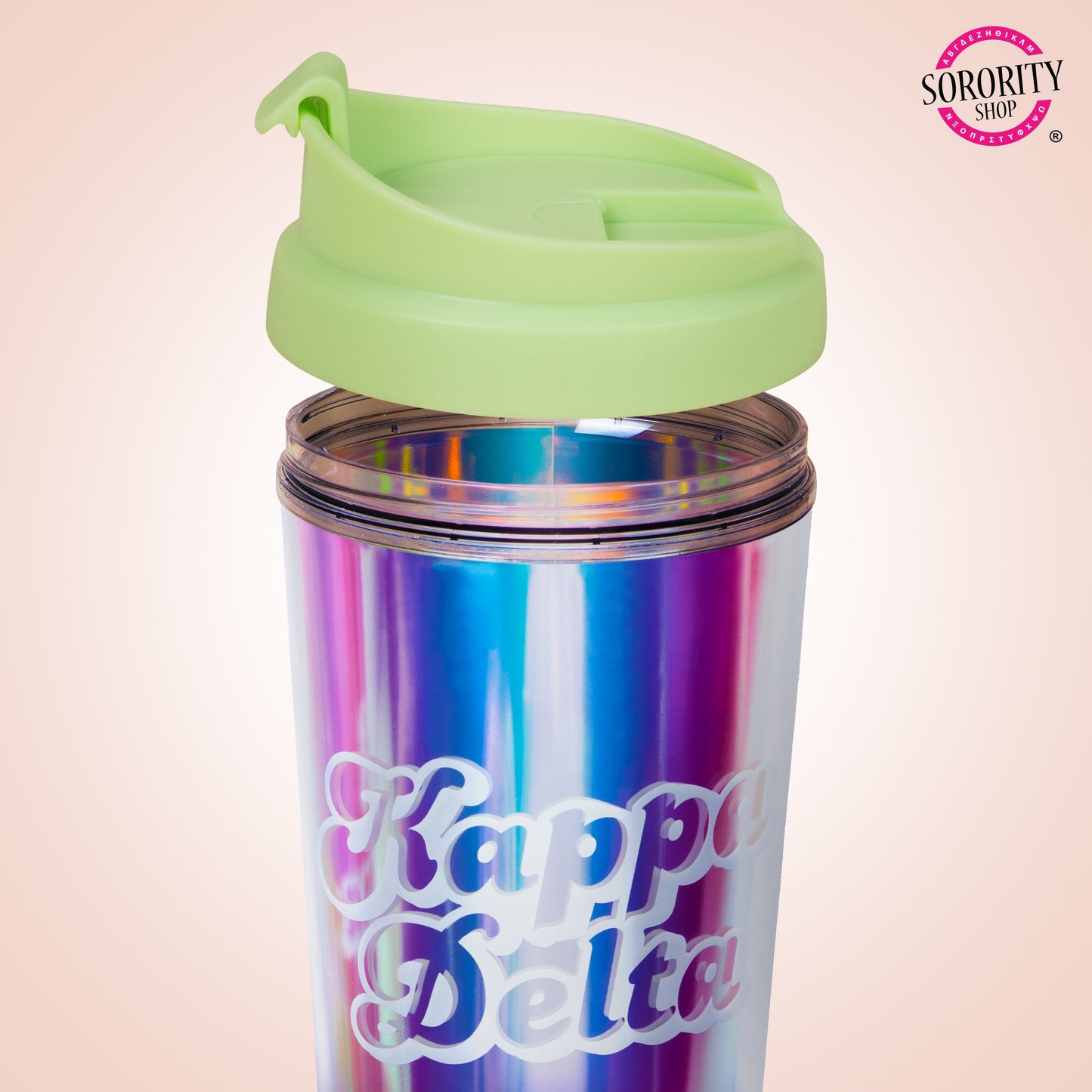 Delta Phi Epsilon Retro Style Sorority Tumbler