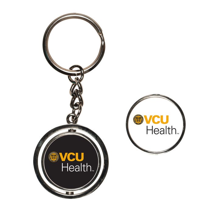 VCU Health Spinner Key Ring
