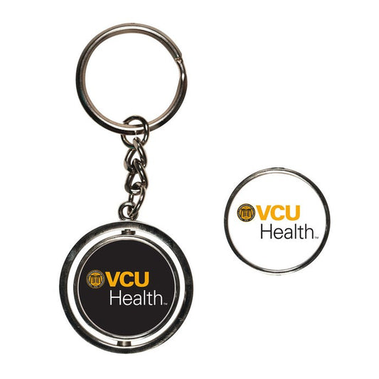 VCU Health Spinner Key Ring