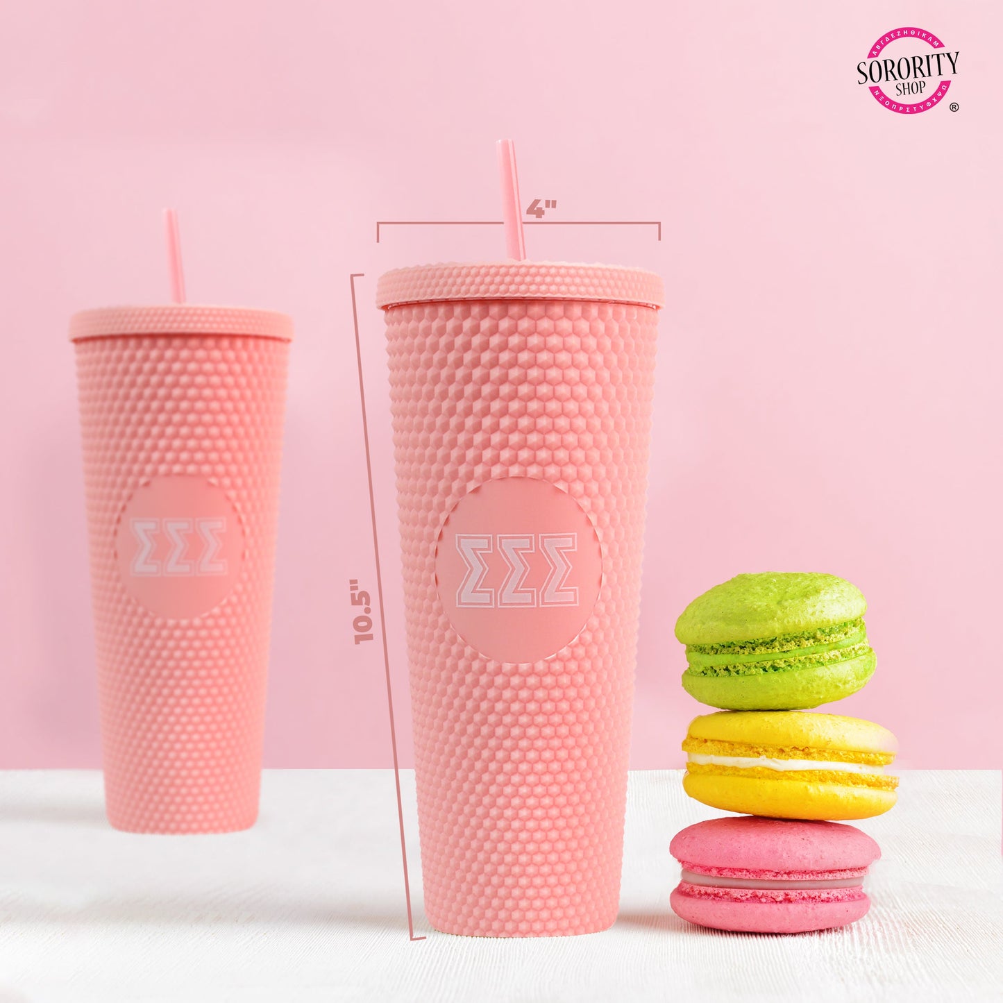 Alpha Phi Studded Tumbler
