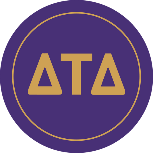 Delta Tau Delta Fraternity Car Decal Sticker- Full Color Circle Logo