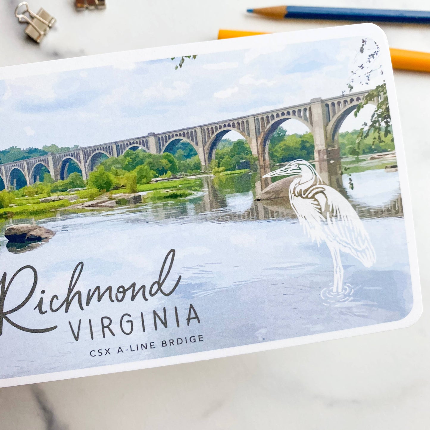 Postcard - Richmond, Virginia - CSX A-Line Bridge
