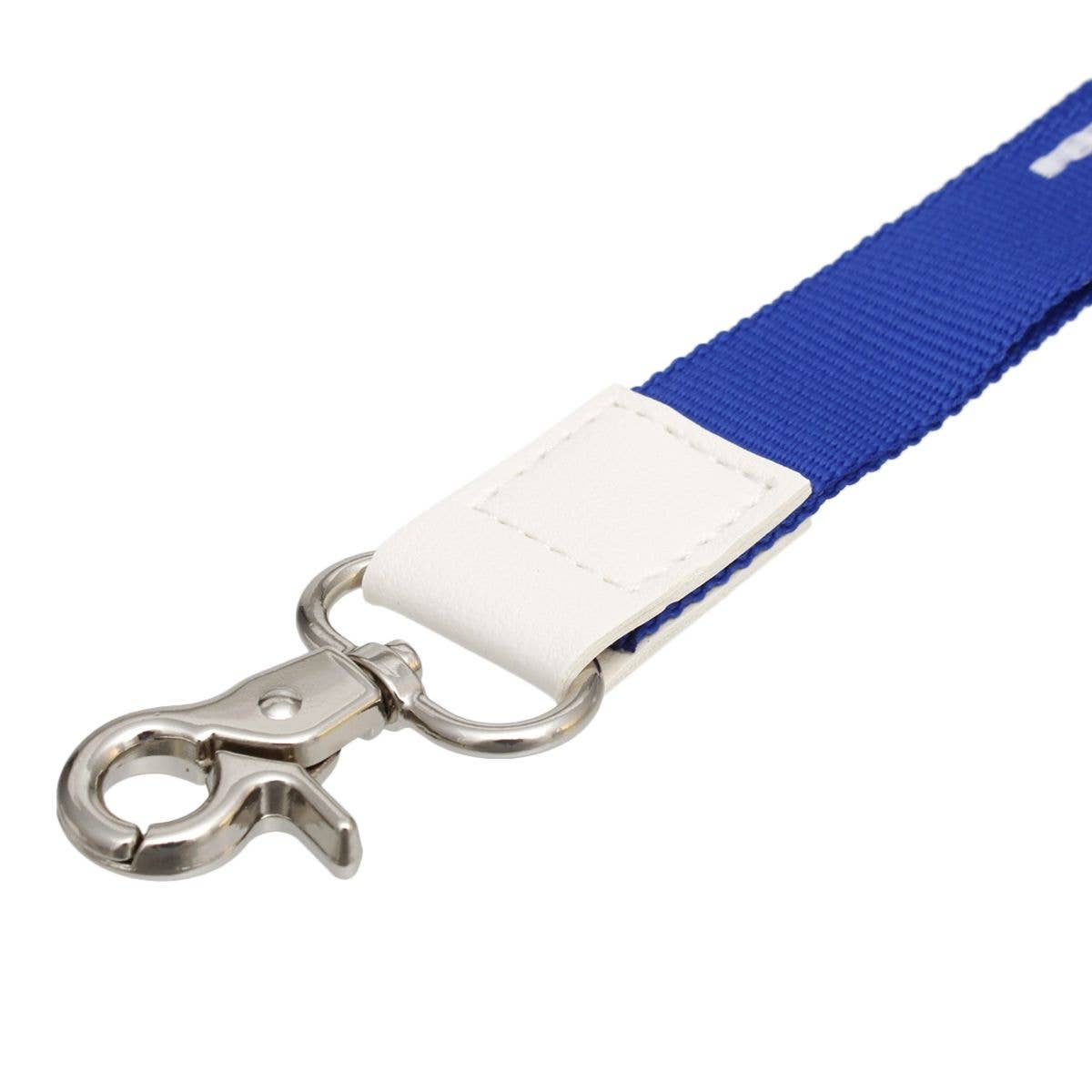 ZPB Zeta Phi Beta Blue Canvas Lanyard ID Badge Clip Women