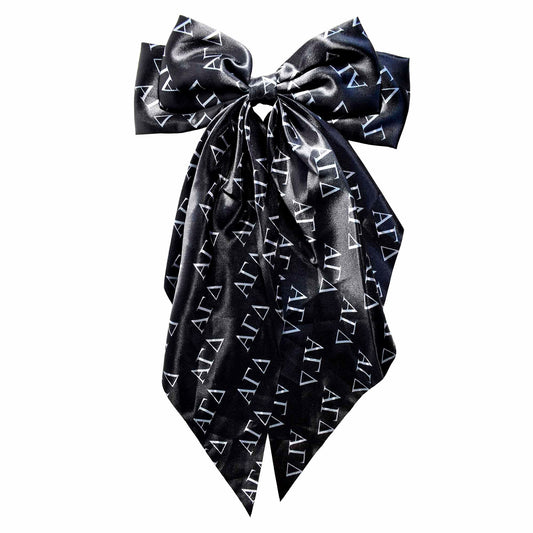 Alpha Gamma Delta Greek Letters Hair Bow