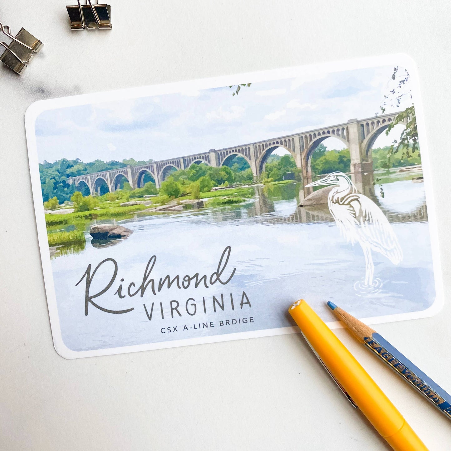 Postcard - Richmond, Virginia - CSX A-Line Bridge
