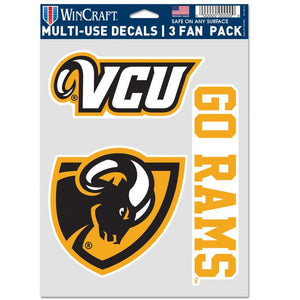 VCU RAMS MULTI USE 3 FAN PACK - Virginia Book Company