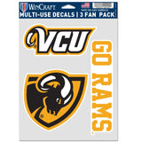VCU RAMS MULTI USE 3 FAN PACK - Virginia Book Company