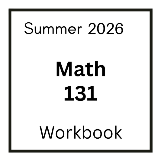 VCU MATH 131 Spring/ Summer 2026 Workbook