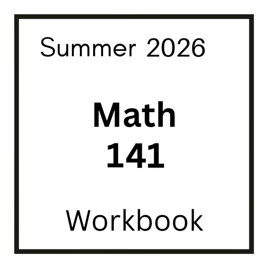 VCU MATH 141 Spring/ Summer 2026 Workbook