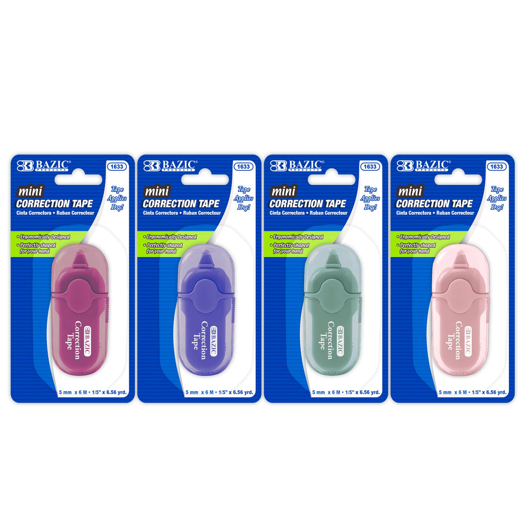5 mm x 236" Mini Correction Tape with Protective Cap