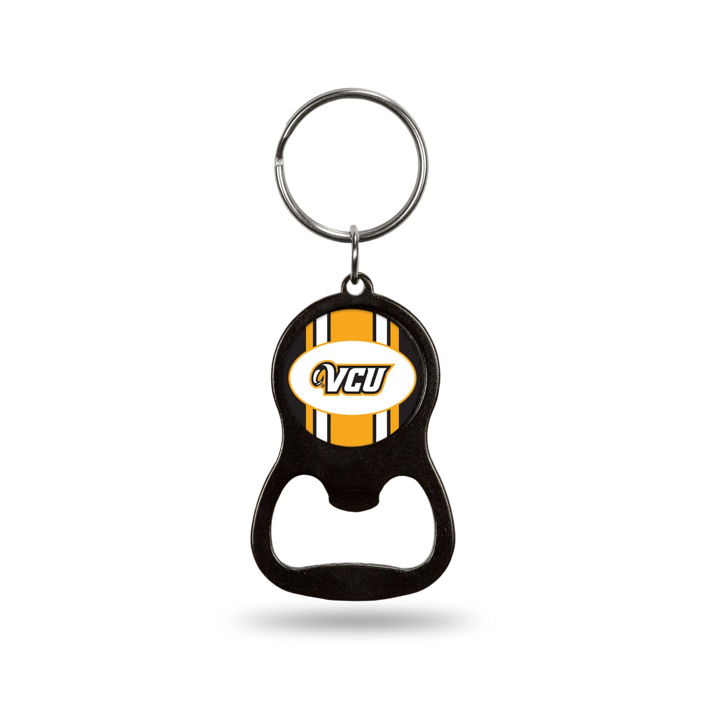 VCU Black Bottle Opener Keychain