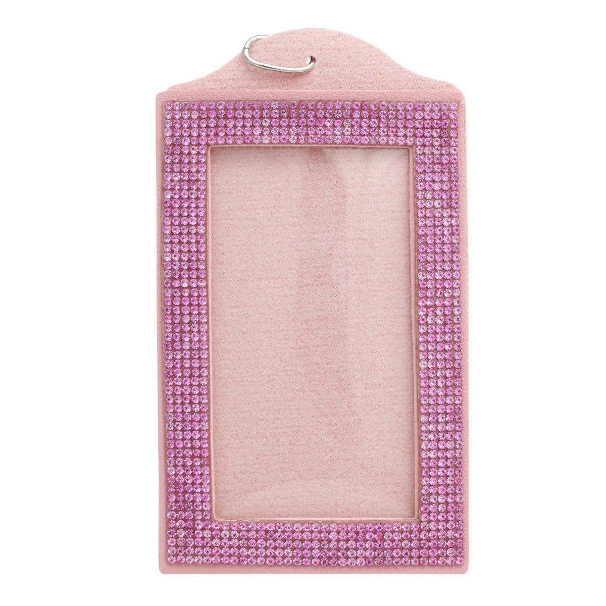 AKA Alpha Kappa Alpha Pink Sparkle Sorority Pride ID Badge Holder