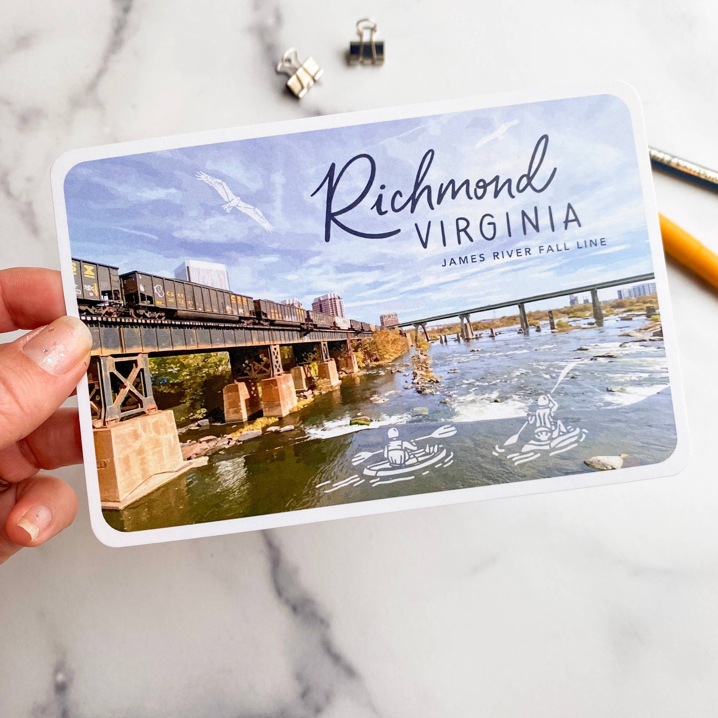 Postcard - Richmond, Virginia - The James River Fall Line