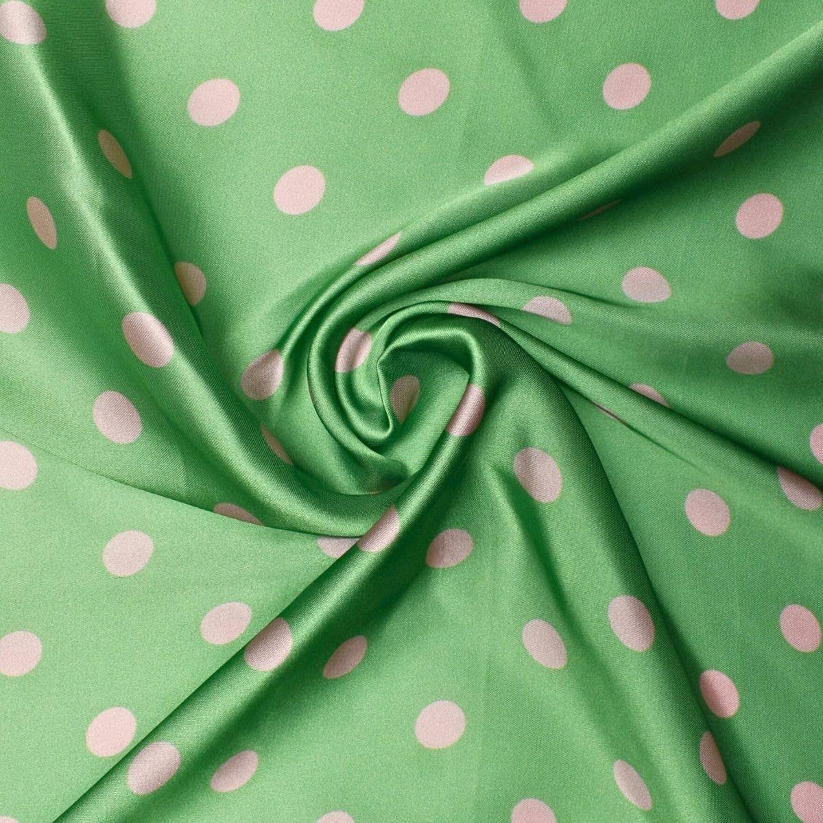 AKA Alpha Kappa Alpha Green Polka Dot Square Sorority Scarf