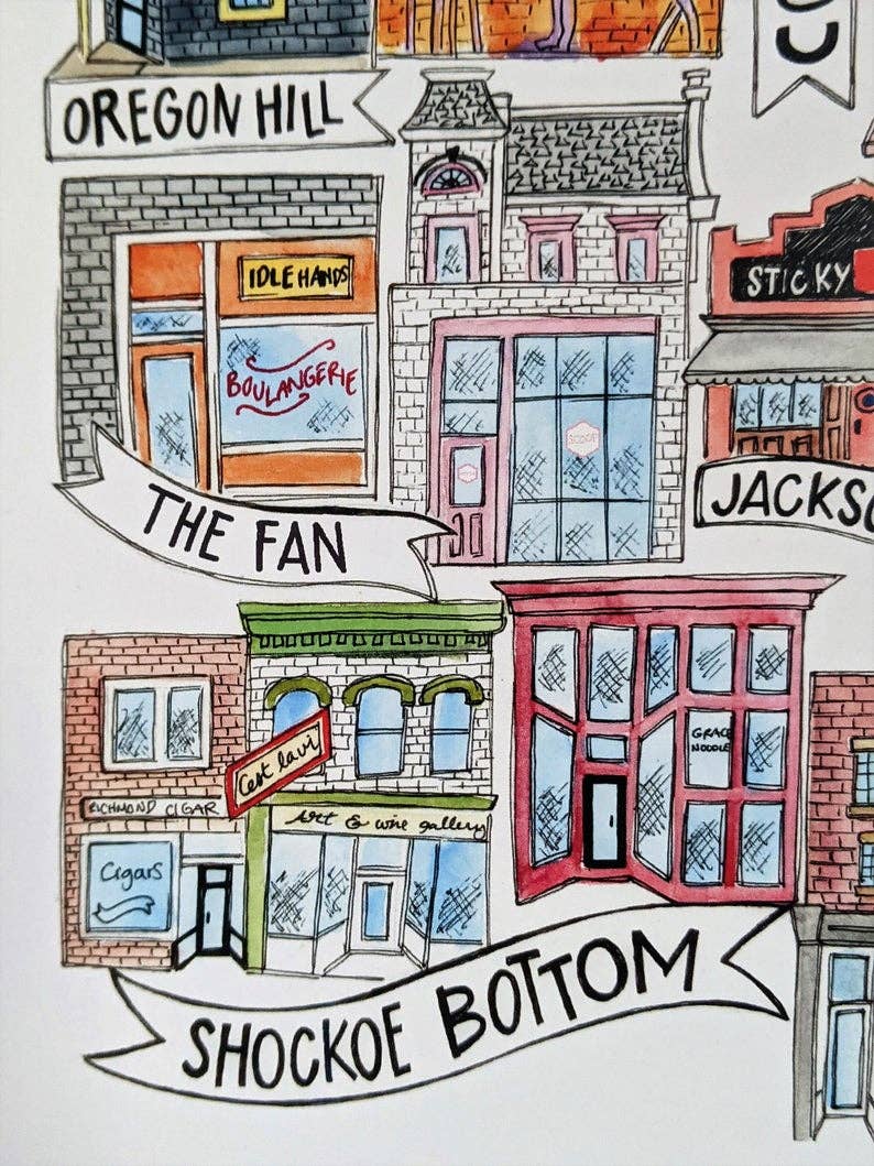 Neighborhoods of Richmond Postcard