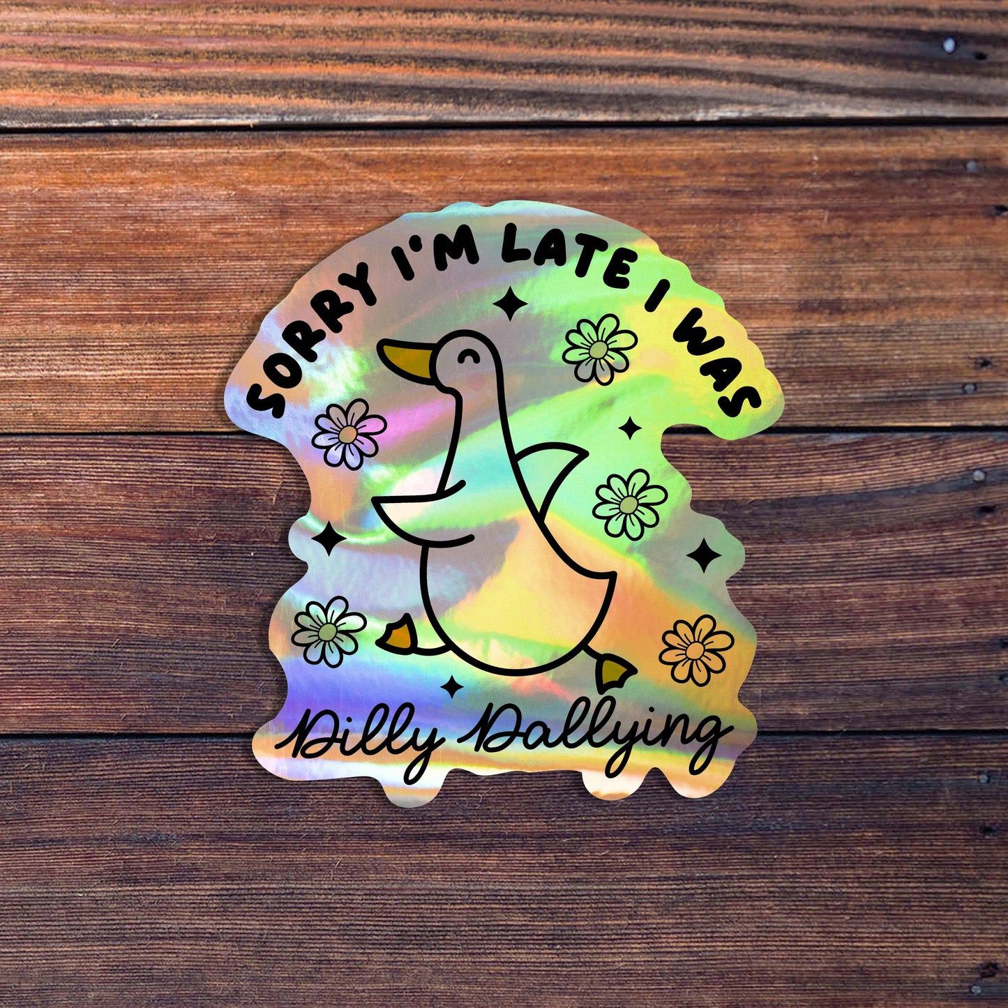 Dilly Dallying Goose Sticker