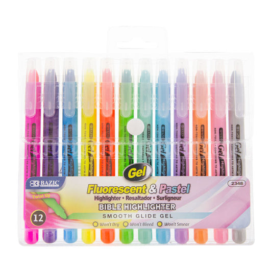 12 Gel Highlighters