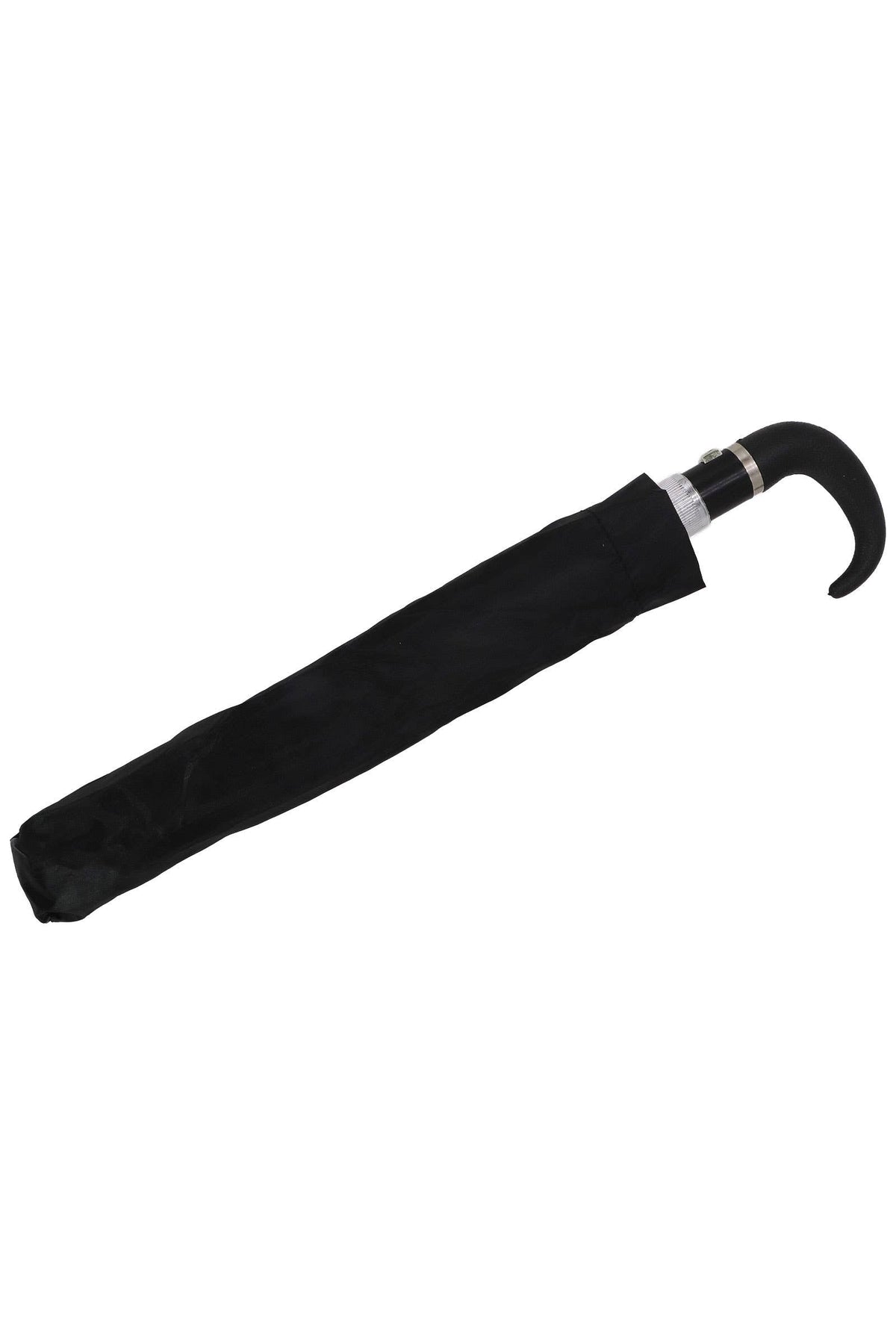 Compact Bi-fold 8-panel Hook Handle Umbrella