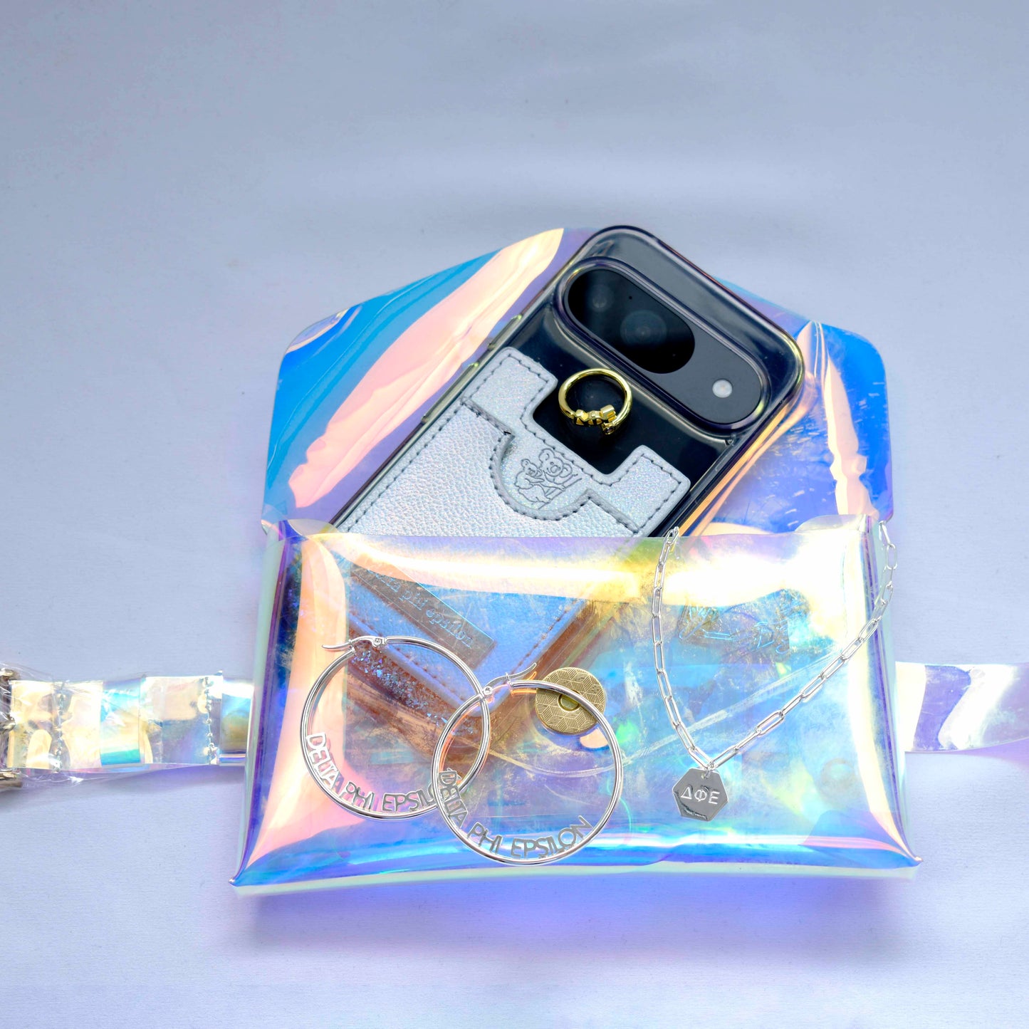 Phi Sigma Sigma Holographic Belted Fanny Pack