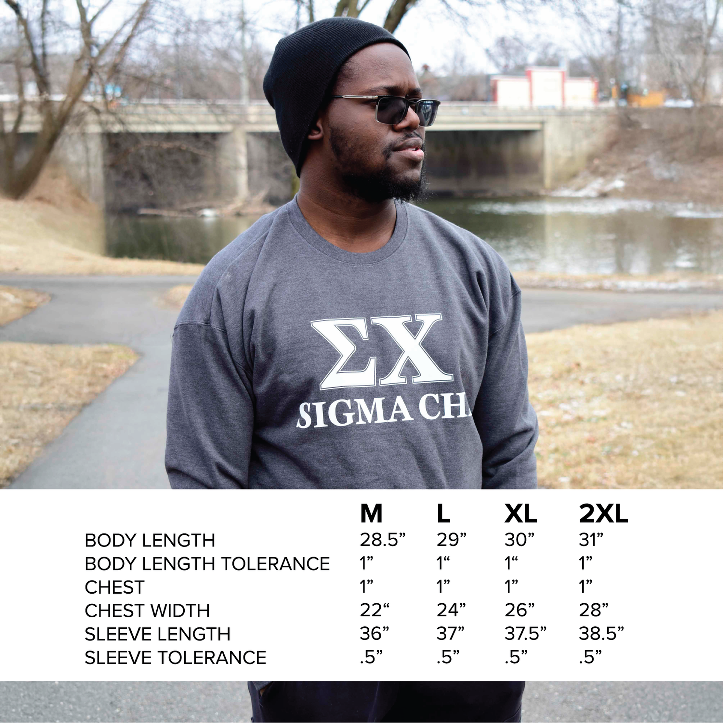 Theta Chi Sweatshirt- Crewneck Fraternity Varsity Letters Design
