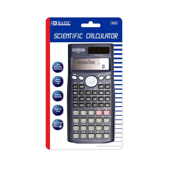 Scientific Calculator 240 Function w/ Slide-On Case - Virginia Book Company