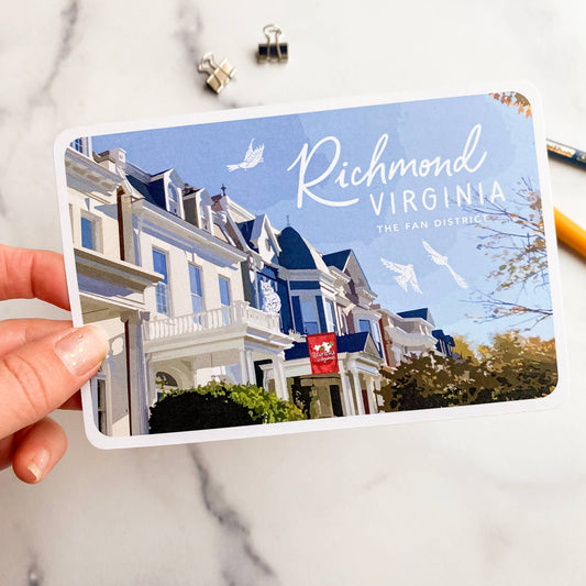 Postcard - Richmond, Virginia - The Fan District