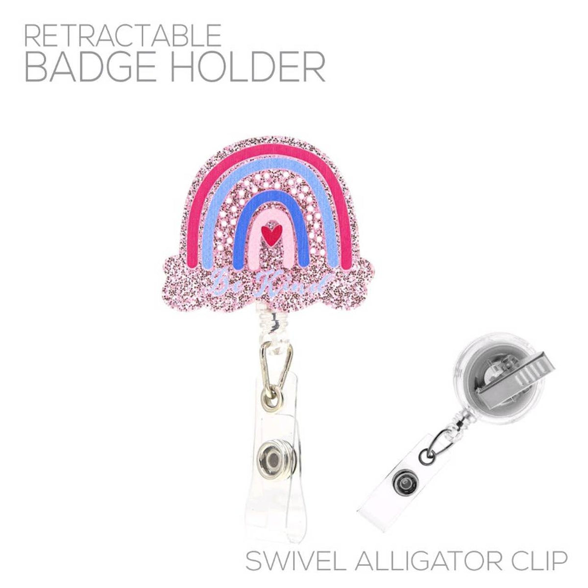 Rainbow Retractable Badge Holder - 31834LROM-R