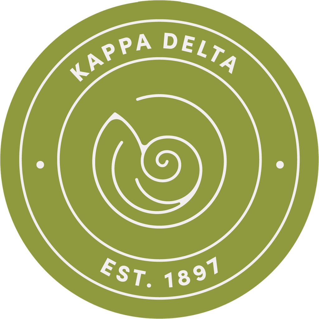 Kappa Delta Sorority Car Decal Sticker- Full Color Circle Logo