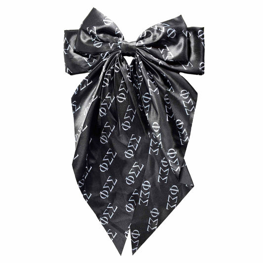 Phi Sigma Sigma Greek Letters Hair Bow