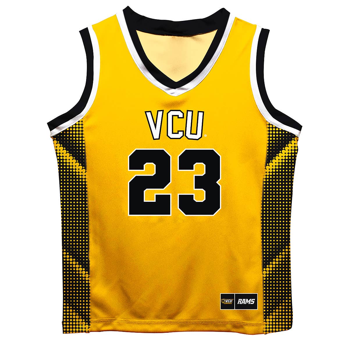 Rams Virginia Commonwealth Gold Boys Fashion Basketball Top