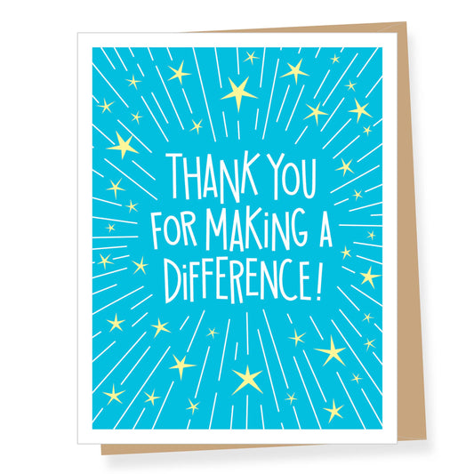 Thank You For Making A Difference - Goodbye Card