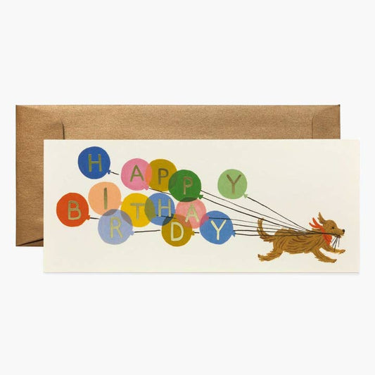 Balloon Birthday No. 10 Card