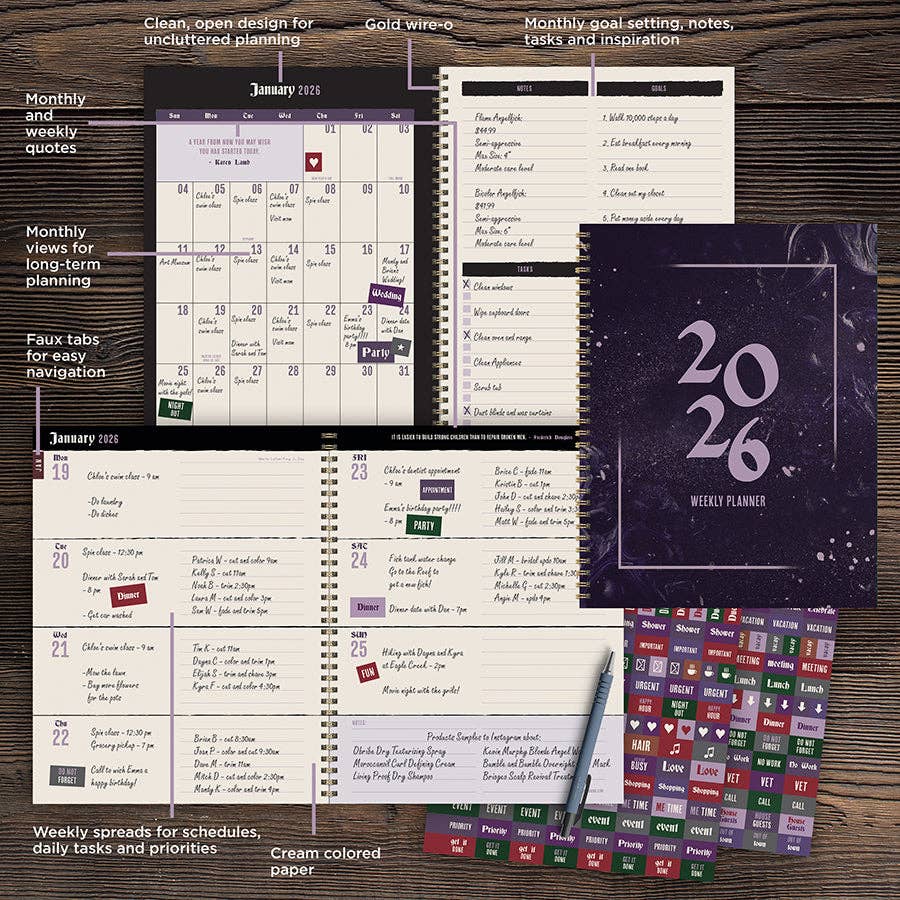 2026 Magic Year Large Weekly Monthly Planner
