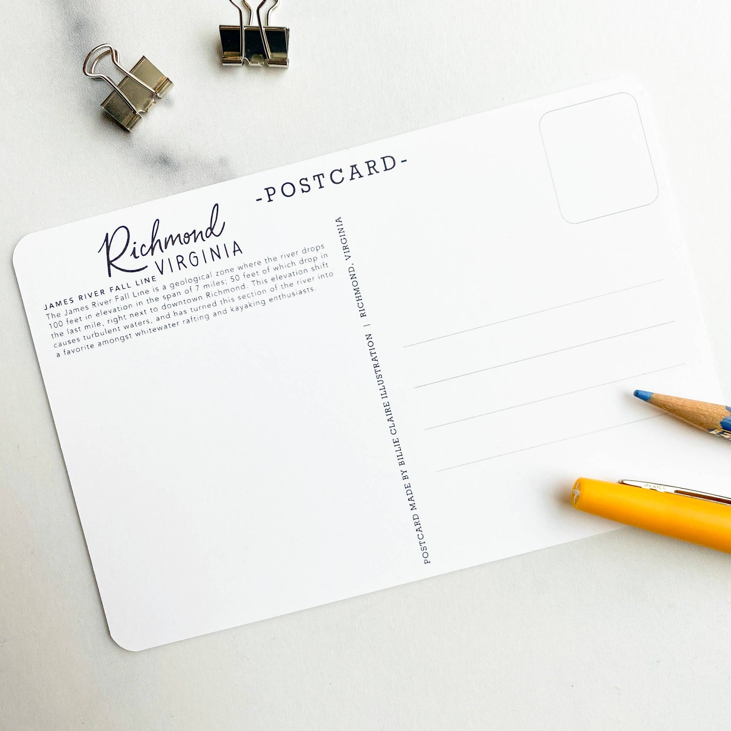 Postcard - Richmond, Virginia - The James River Fall Line