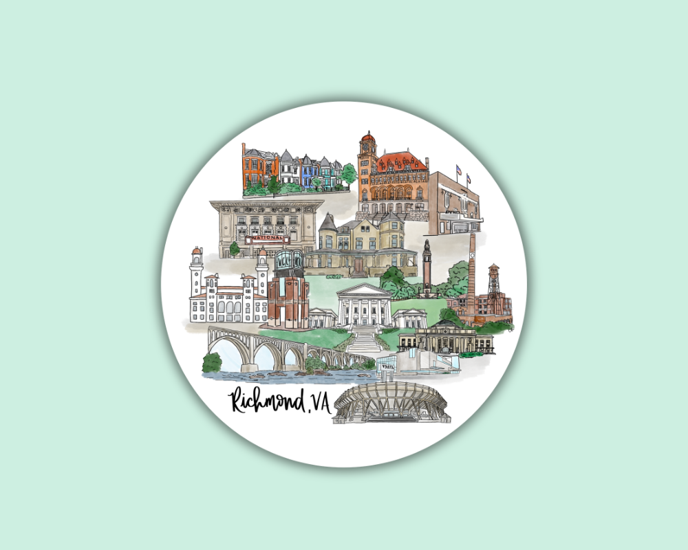 Richmond Circle MAGNET Virginia Design