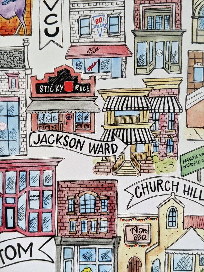 Neighborhoods of Richmond Postcard