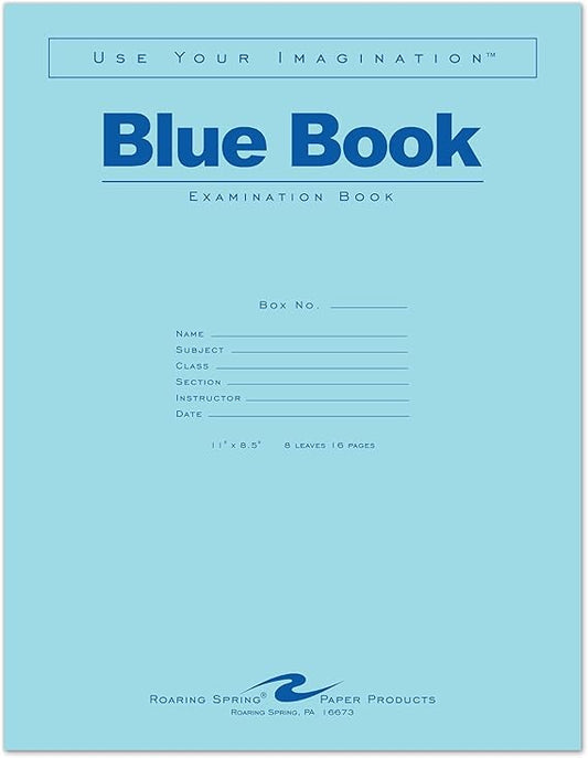 4 pack of Blue Books