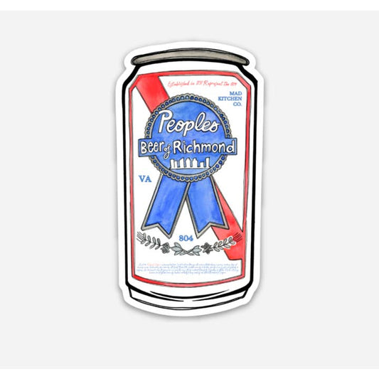 PBR Peoples' Beer of Richmond Sticker