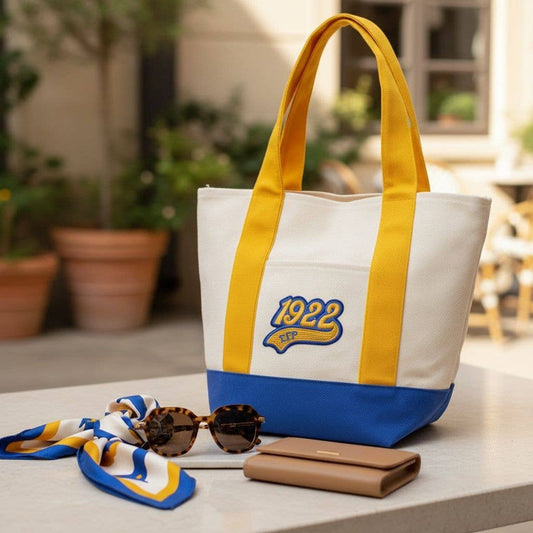 SGRHO Sigma Gamma Rho Mini Canvas Tote Bag 1922 Embroidered Merch