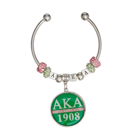 AKA Greek Merch Heritage Charm Bangle Bracelet