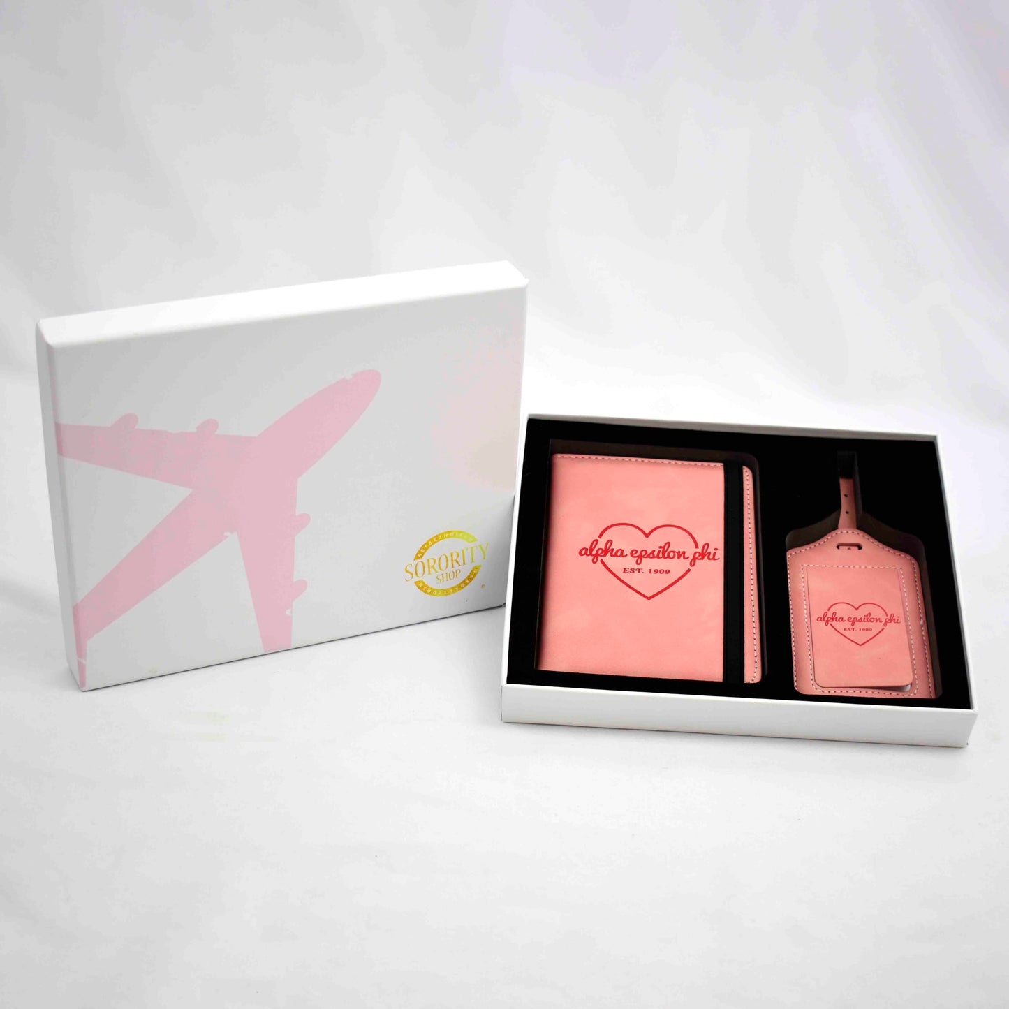 Alpha Phi Passport Holder & Luggage Tag Travel Gift Set
