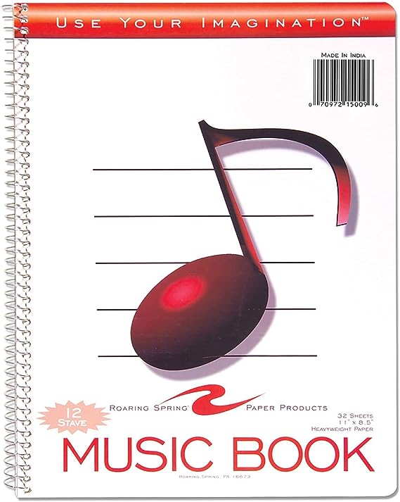 12 Stave Music Book - Virginia Book Company