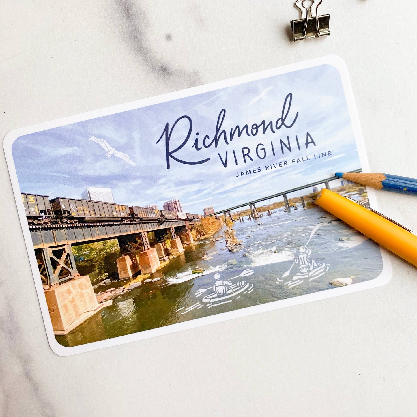 Postcard - Richmond, Virginia - The James River Fall Line
