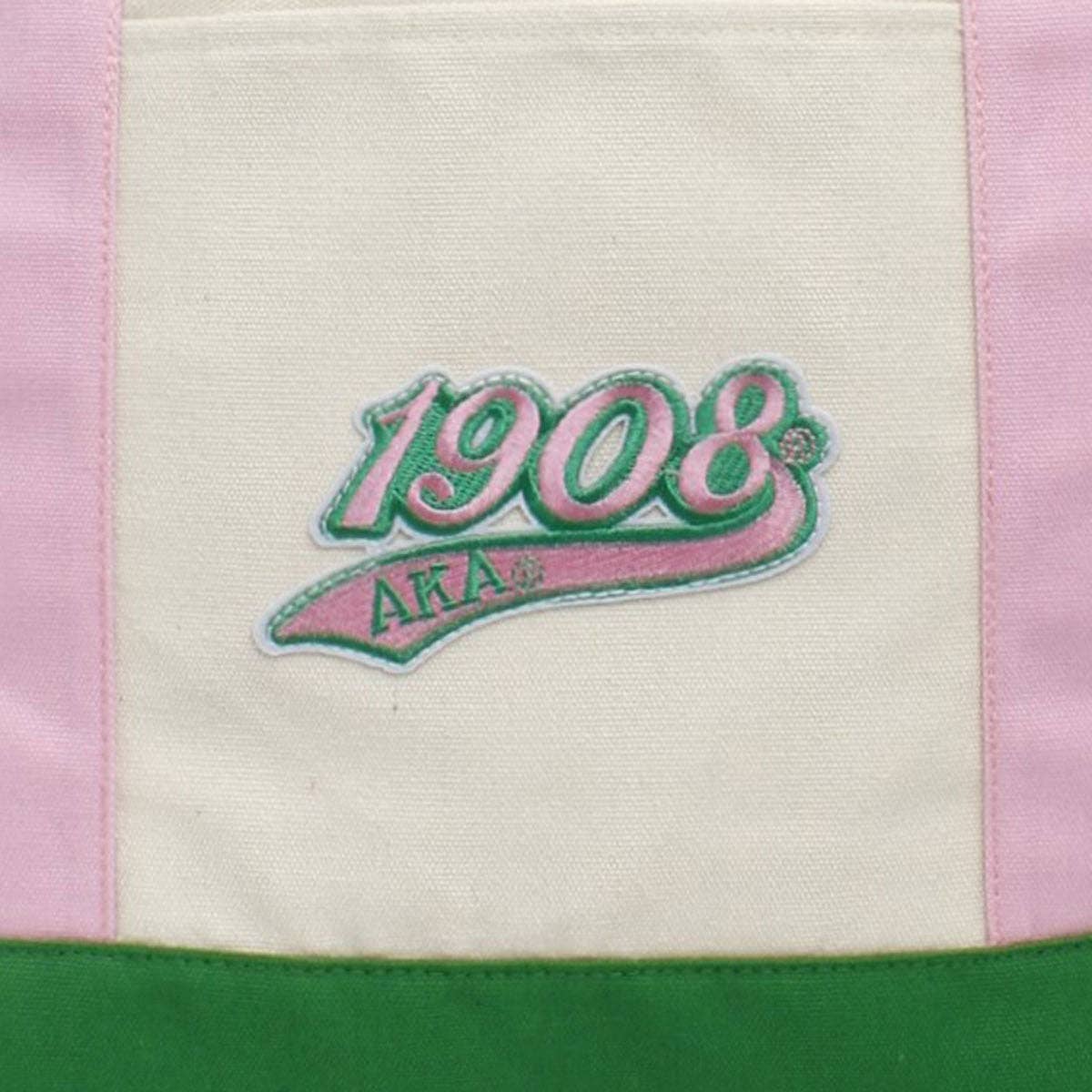 AKA Alpha Kappa Alpha Sorority Large Canvas Tote Bag Reusable Merch