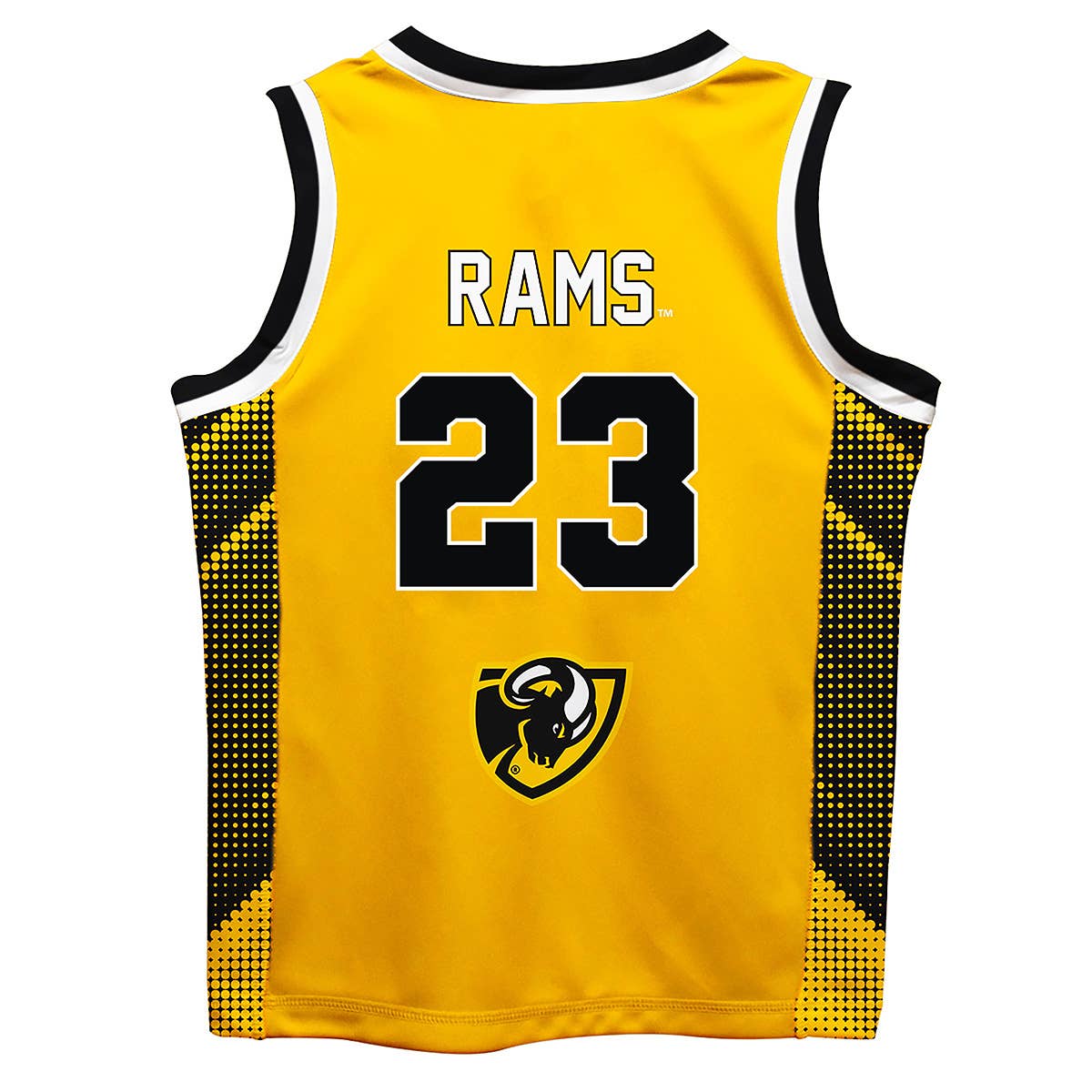 Rams Virginia Commonwealth Gold Boys Fashion Basketball Top