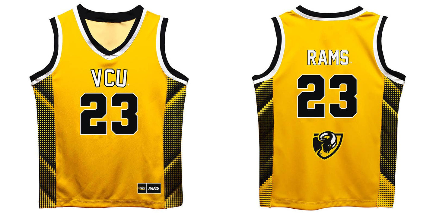 Rams Virginia Commonwealth Gold Boys Fashion Basketball Top