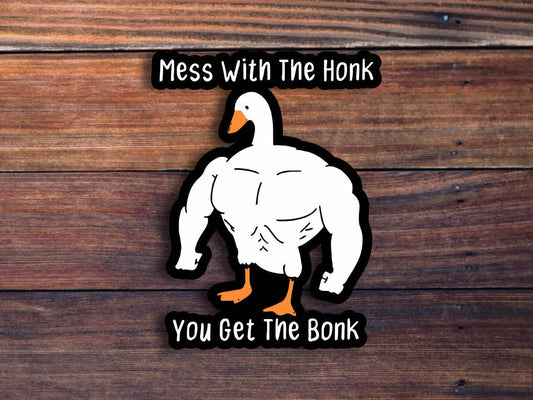 Buff Goose Sticker