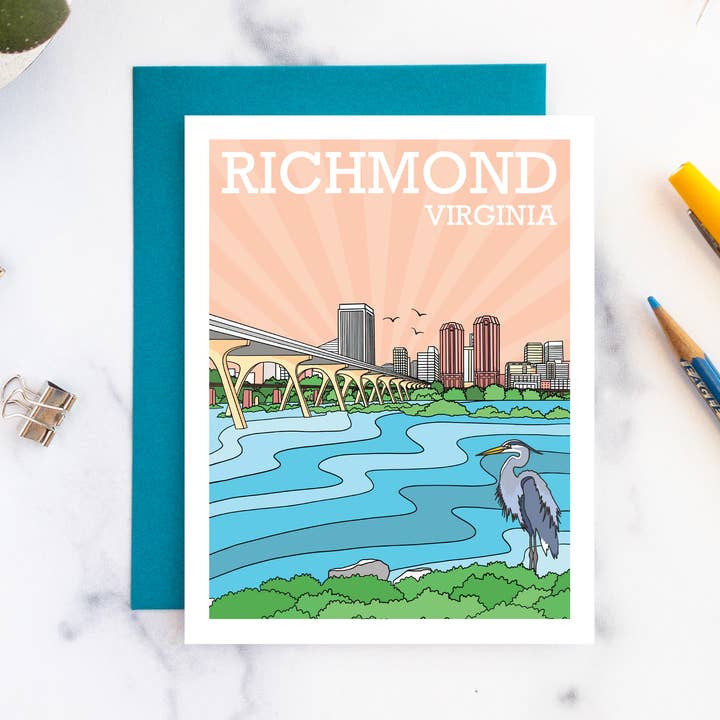 Richmond, Virginia - A2 Greeting Card