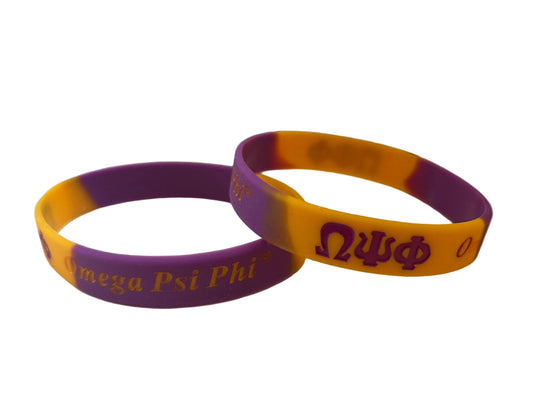Omega Psi Phi Silicone Bracelet